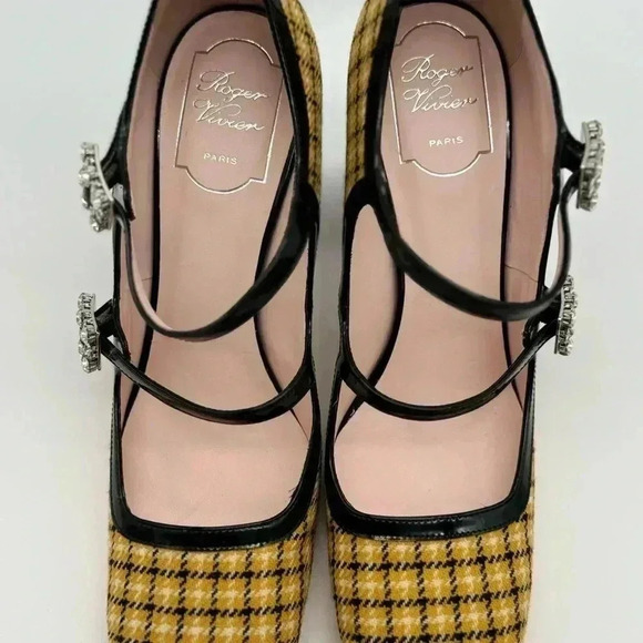 Brand New  ROGER VIVIER
Tweed Très Vivier Mini Babies Pumps Size 39.5 - Picture 12 of 17